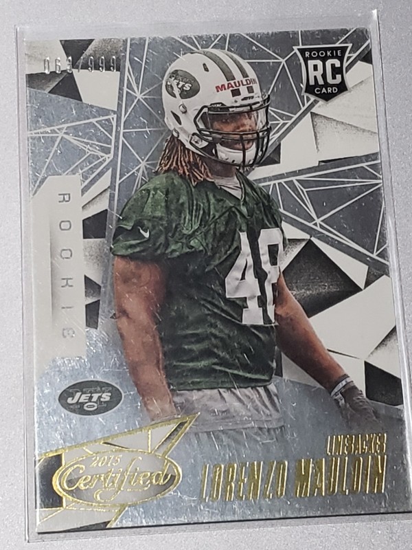 LORENZO MAULDIN 2015 PANINI CERTIFIED ROOKIE /999 LOUIVILLE / JETS