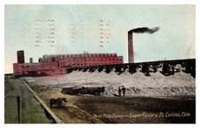 Beet Pulp Dump Sugar Factory Ft Collins CO C1908 Postcard AG14