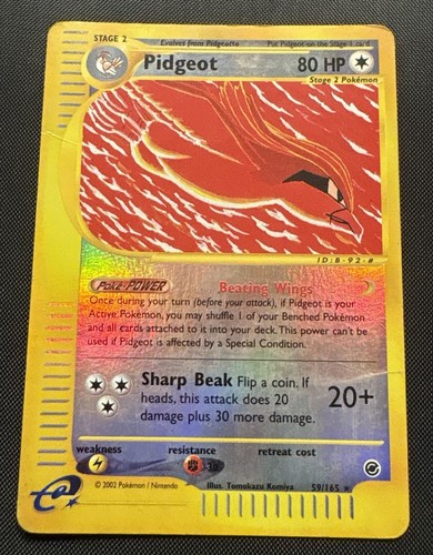 2002 Pokemon Pidgeot 59/165 Expedition Base Set Reverse Holo