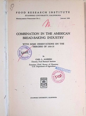 Combination in the American Bread-Baking Industry Food Research Institute, Misca