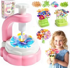 Fabric Flower Bouquet Toys, Birthday Gifts for 5 6 7 8 9 Year Old Girls  DIY...