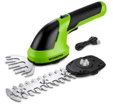 WORKPRO Cordless Grass Shear Shrubbery Trimmer 2-IN-1 Hedge Shears/Grass Cutters