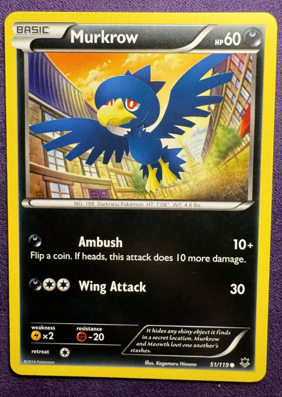 Murkrow - 51/119 - XY - Phantom Forces - Common - Pokemon