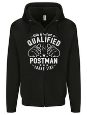 This Is What a Qualified Postman Looks Like Mens Zip Up Hoodie