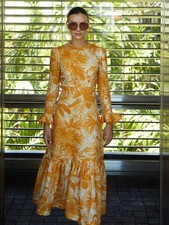 NWOT Zimmermann Women's Mustard Floral Maxi Dress