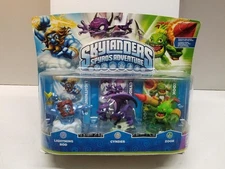 Skylanders Spyro's Adventure 3 Pack Lightning Rod Cynder Zook Figure Set New
