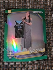 2025 Panini WNBA Prizm AJSA Sivka Green Prizm Rookie RC #85 Chicago Sky