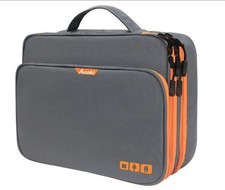 Three Layer Electronic Accessories Organizer Bag Large Travel Cable Storage Case