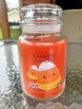 NEW! Yankee Candle Halloween "TRICK OR TREAT"  Large 22 oz