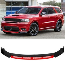 For Dodge Durango Srt Gt Glossy Black Front Bumper Lip Spoiler Splitter Body Kit