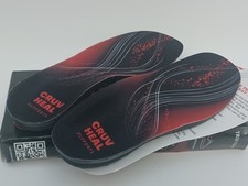 Work Boot Insoles for Men Women Anti-Fatigue Shock Absorption Insoles, XS, Red