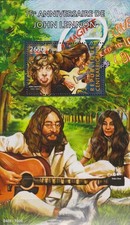 Timbres sur John Lenon / Beatles - Feuillet de timbres