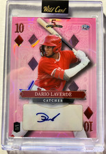 2024 Wild Card 5 Card Draw Stacked Deck Dario Laverde #1/1 Auto Angels