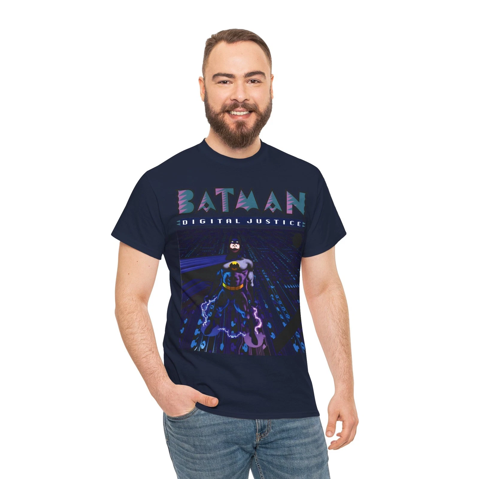 Batman Digital Justice T-Shirt - Pepe Moreno Computer Art - DC Comics