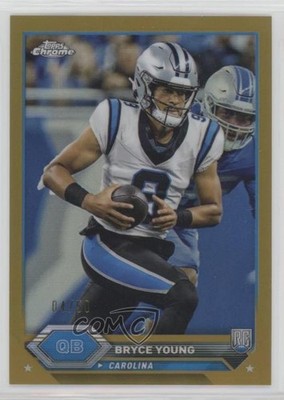 2023 Composite Topps Chrome Gold Refractor /50 Bryce Young #1 Rookie RC 0ob4