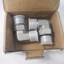 2 Pack Parker Triple-Lok 3/4" 90° Elbow Flare JIC Tube Fittings 12 C5OX-SS