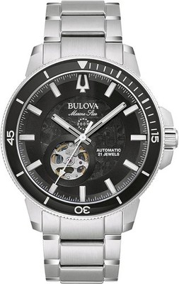 Bulova Herren Armbanduhr Marine Star 96A290 Automatik Edelstahl 45mm B-Ware