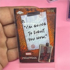 Topps Chrome Deadpool & Wolverine Serial Numbered /25  Trading Card WM-03 2025