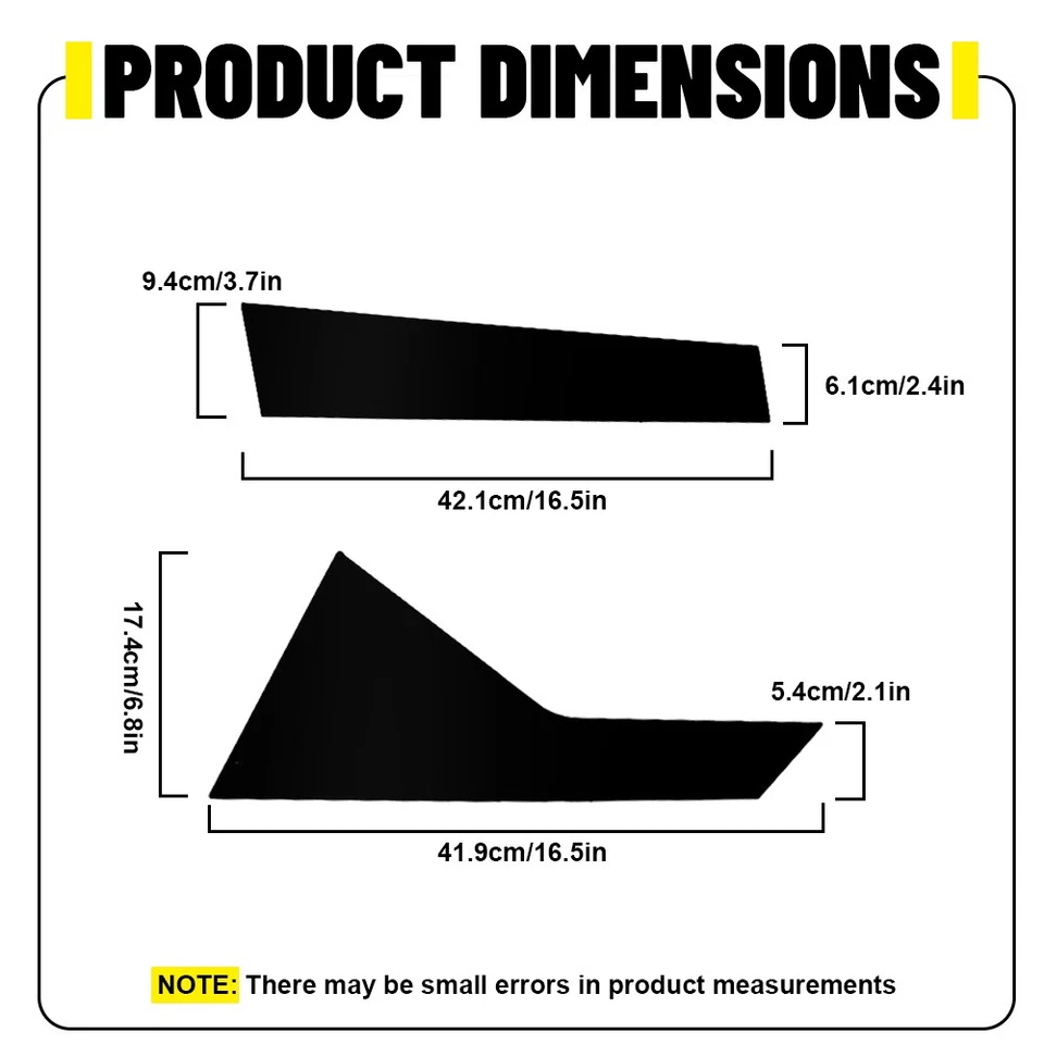 Capas de postes de pilar pretas 6 peças acabamento de porta para Cadillac CT6 2016-2020 6-30X - Imagem 2 de 4