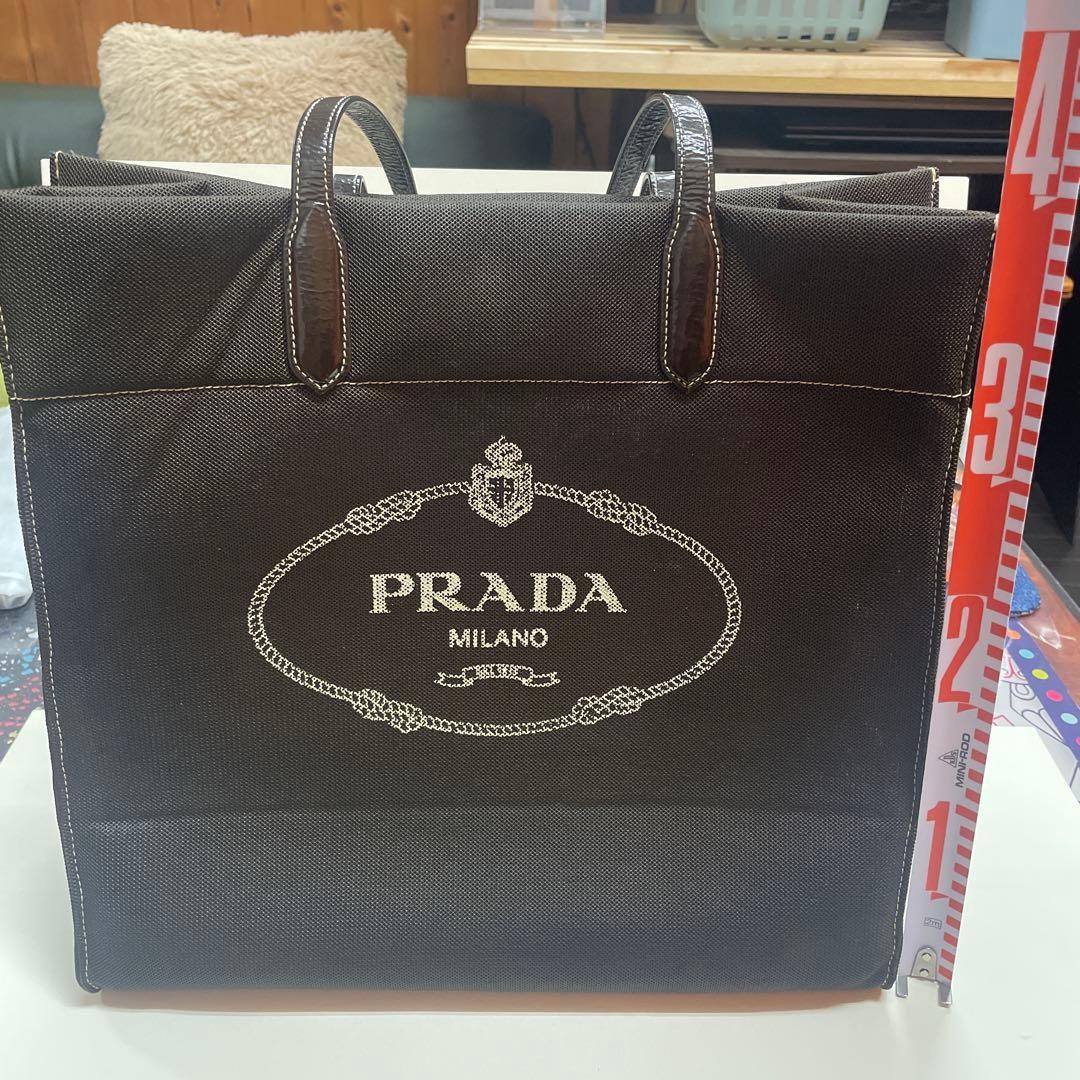 PRADA Shoulder Tote Bag Brown From Japan — image 4
