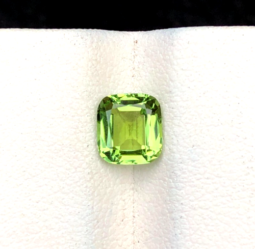 1.43 Carat Natural cut Tourmaline Drak Green cushion shape from Afghanistan. - Picture 3 of 8