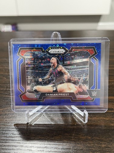 2024 Panini Prizm WWE Under Card Damian Priest Blue Disco 6/25