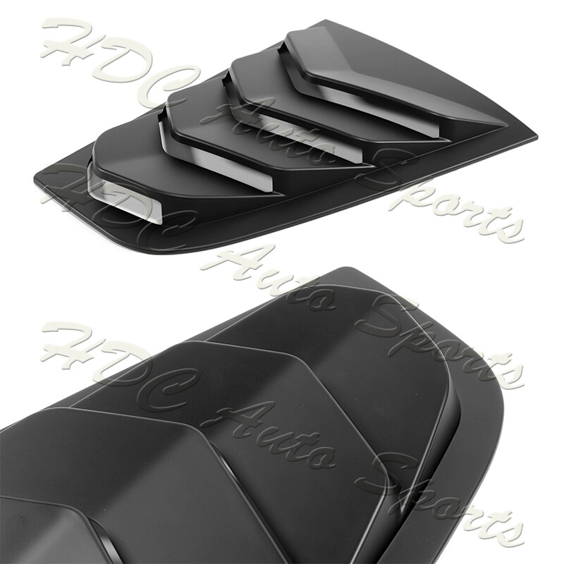 For 2003-2008 Nissan 350Z ABS Black Side Window Louvers Scoop