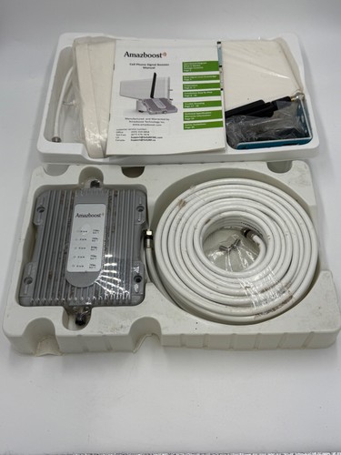 NOS Amazboost Cell Phone Booster for Home -up to 2 500 SQ FT Cell Signal A1