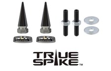 2 True Spike Gunmetal Spiked License Plate Frame Washers Bolts Kit For Toyota