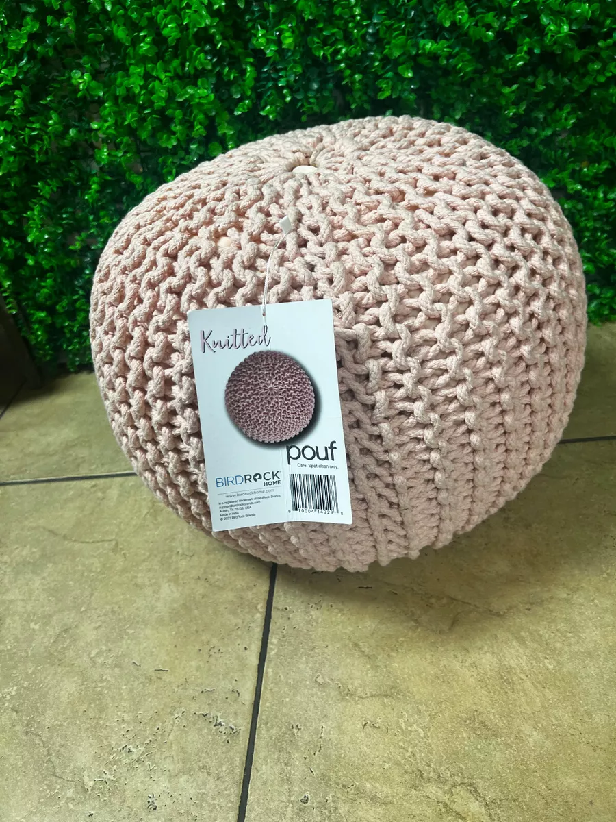 Dusty cheap rose pouf