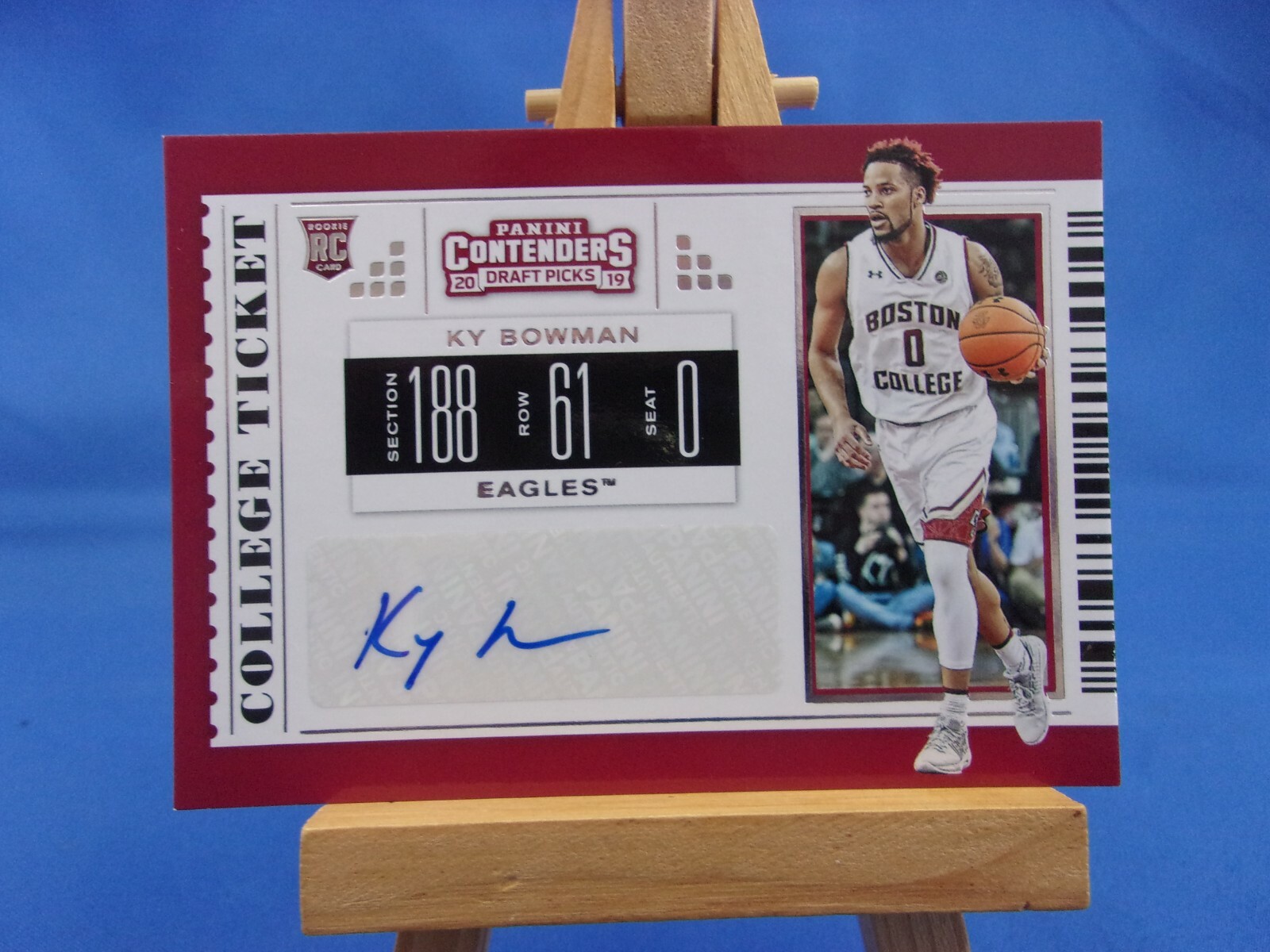 Contenders Draft Picks 19-20 RC Rookie College Ticket Autograph Ky Bowman auto