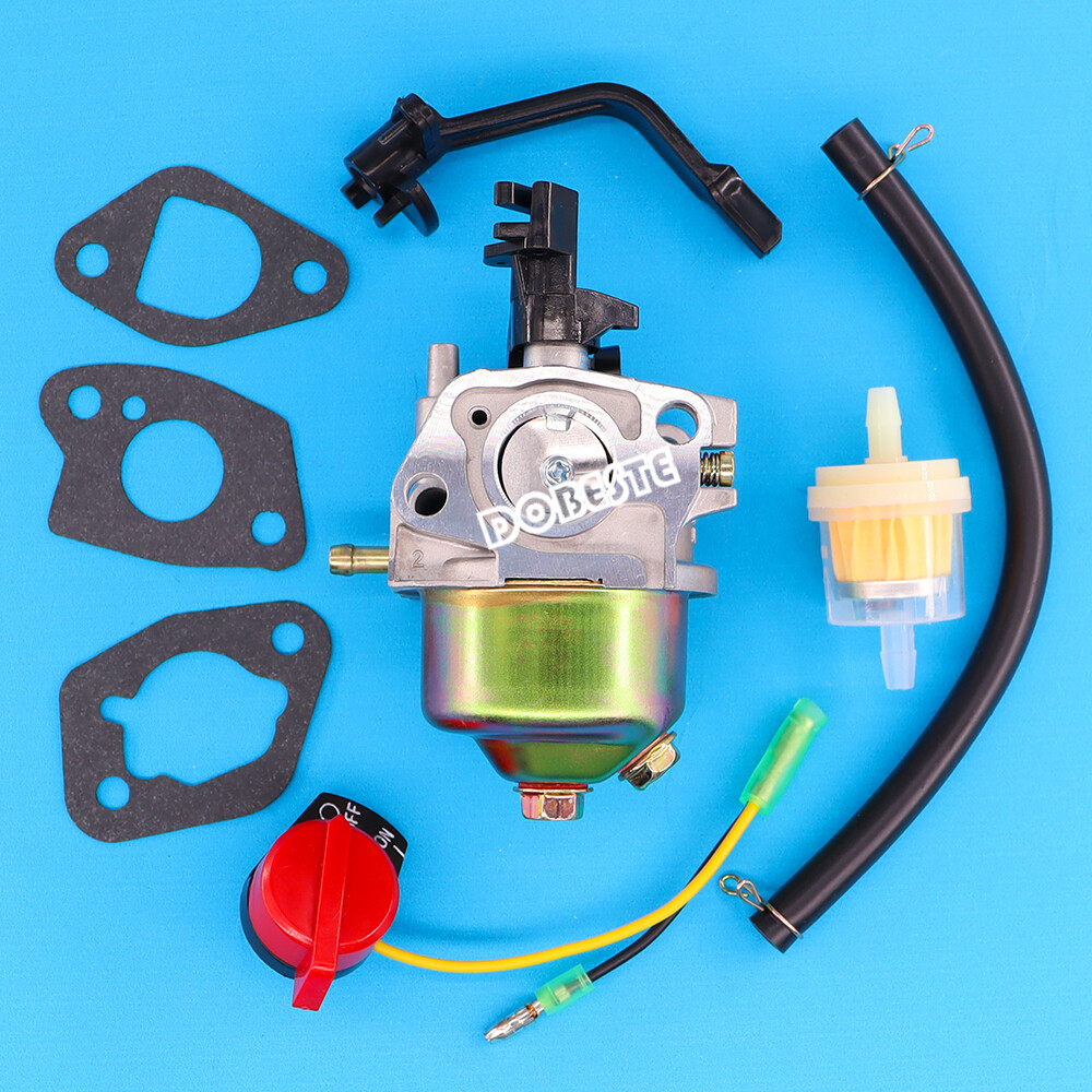 Kit Carburateur Pour Tondeuse LCT 208CC - Compatible Ruixing 127 - Inclut Filtres, Joints, Interrupteur, Bougie - Remplacement Facile