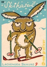 Skiing School Ad 1961 Travel Poster Print  Reproduction Giclee Print 11x17