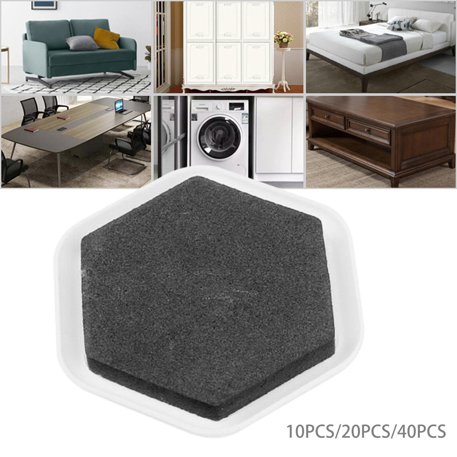 NEW Large Furniture Sliders Carpet Hard Floor Pads Protectors Gliders