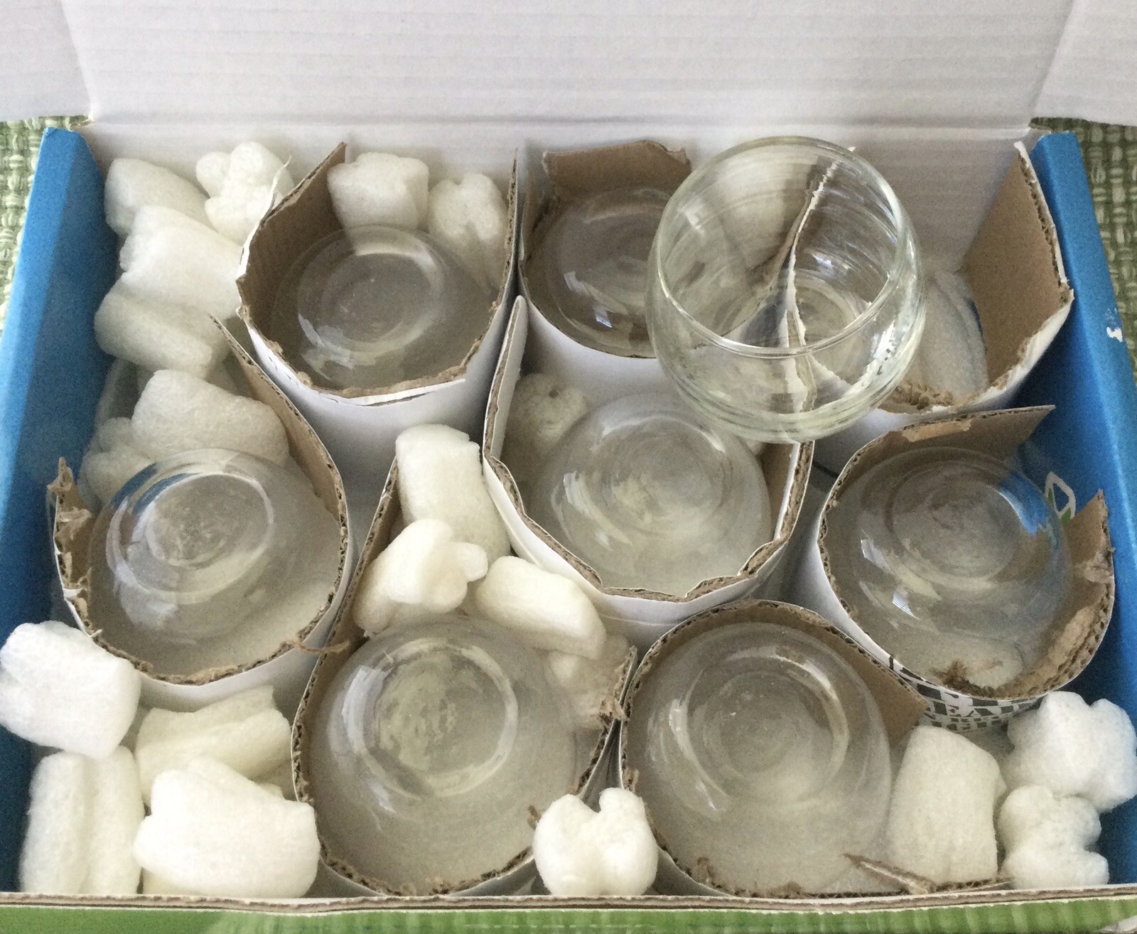 EASTLAND CLEAR PETITE HURRICANE VOTIVE CANDLE HOLDERS - SET OF 8