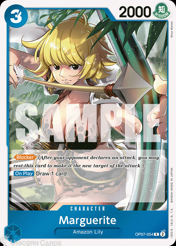 OP07-054 Marguerite : Rare Foil English One Piece TCG Card : OP07: 500 Years in