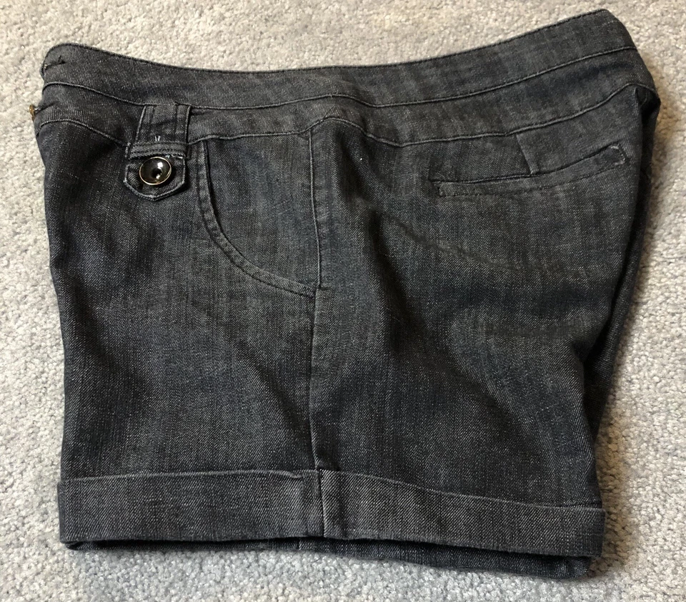 Шорты женские Maurices Chino размер 11/12 черные с высоким подъемом карманы готические спортивные - Изображение 3 из 4