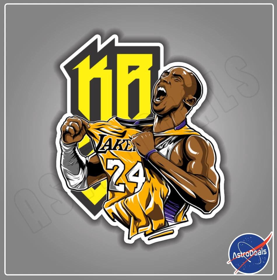 Kobe Bryant Lakers 24 Black Mamba Sticker Decal *Size: 3"-12"* - Image 1 of 1