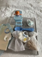 Baby Shower/Cake Decorations Baby Blue for Boy/HiChair, Red Head Baby