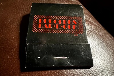Rudolph s Bar-b-que, Minneapolis, Minnesota, Full Unstruck Matchbook