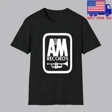 A&M Records Men's Black Size S-5XL