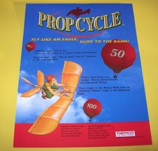 Prop Cycle Arcade FLYER Original NOS 1996 Video Game Paper Artwork Vintage Retro