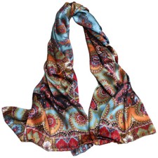100 Mulberry Silk Women Square Scarf Hair Sleeping Wrap Headscarf 55"x55" M0208