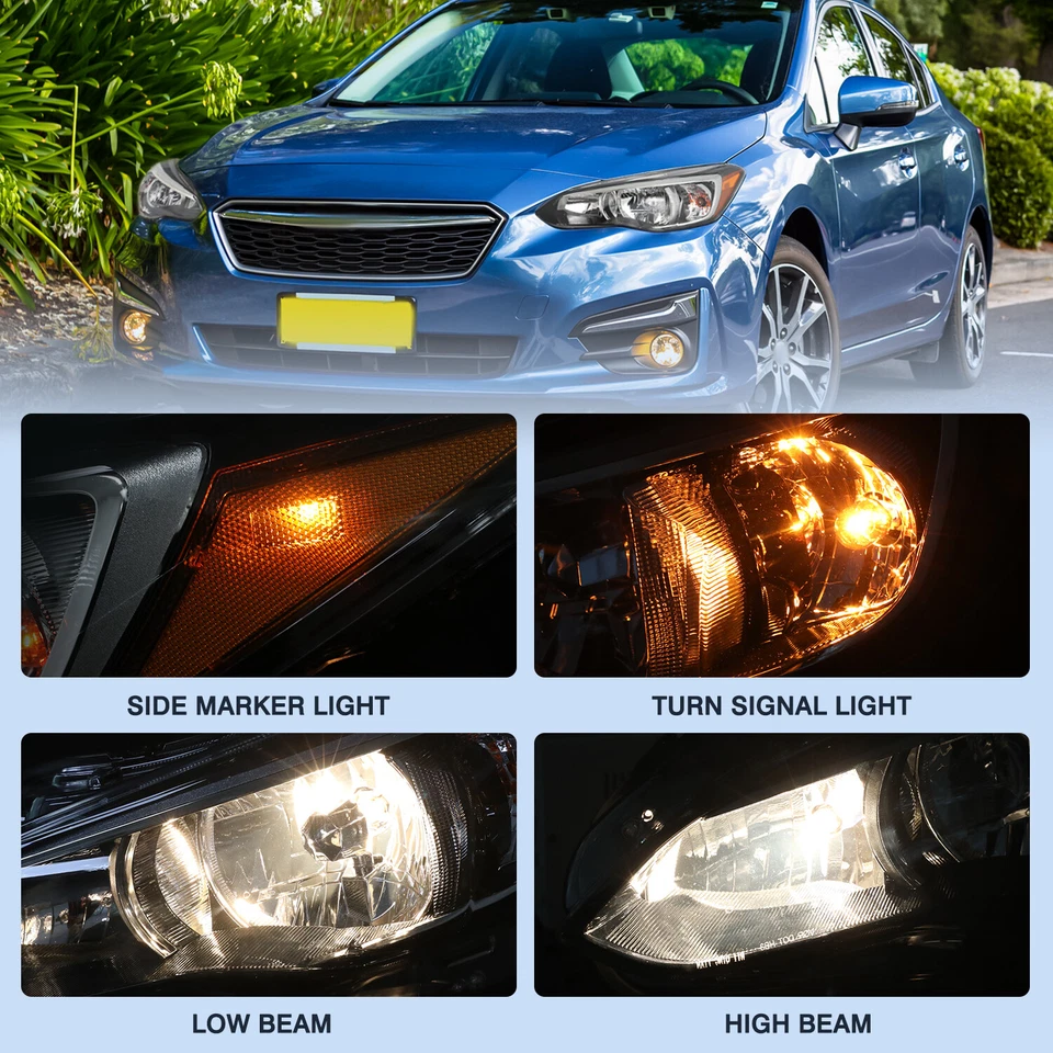 Para 2017-2022 Subaru Impreza Crosstrek lâmpada de halogênio farol lateral do motorista 17-22 - Imagem 2 de 4