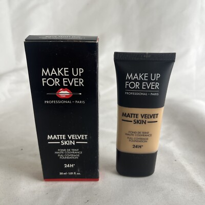 Make Up For Ever Matte Velvet Skin Foundation 24H 1.01 Fl Oz Y305 NWB