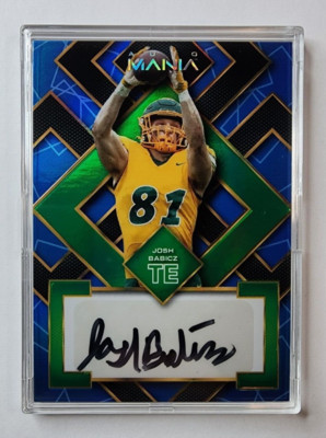 Josh Babicz RC '22 Wild Card Auto Mania Blue Square MINT Cased Autograph AM-SQ22
