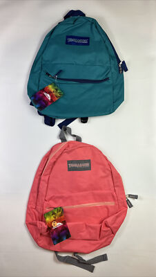 Trailmaker Classic Set-2 Backpacks School Hiking Camping Green & Pink NEW.