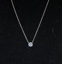 Giani Bernini Cubic Zirconia Pendant Necklace in Sterling Silver MSRP $50 CP752