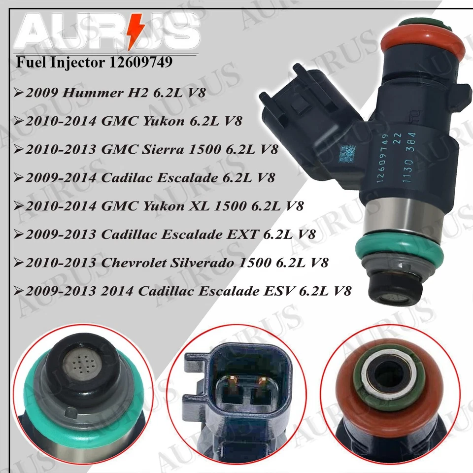 x8 原始设备制造商 AURUS 全新燃料电池 适用于 2010 年 12 2013 2014 年 GMC 育空 XL 1500 6.2L — 第 2/4 张图片