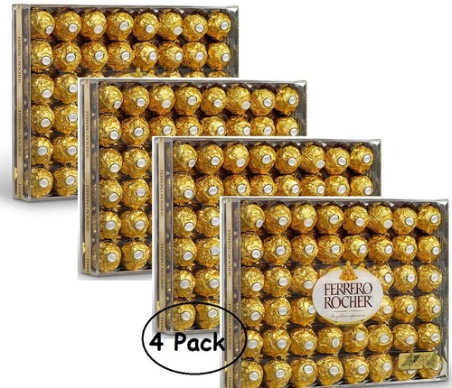 FERRERO ROCHER CHOCOLATE HAZELNUT CHOCO FILLING WAFER BOX GIFT 48 PIECES 600g - Picture 9 of 10